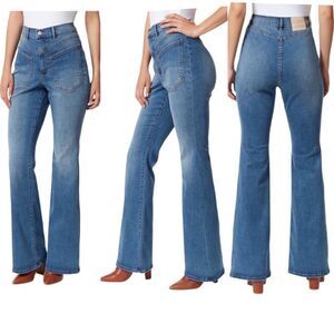 Gloria Vanderbilt by Christian Siriano Women’s Christie High Rise Flared Jeans